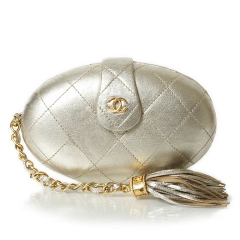 chanel vintage tassel evening bag|CHANEL Hard Case Tassel Evening Bag Metallic .